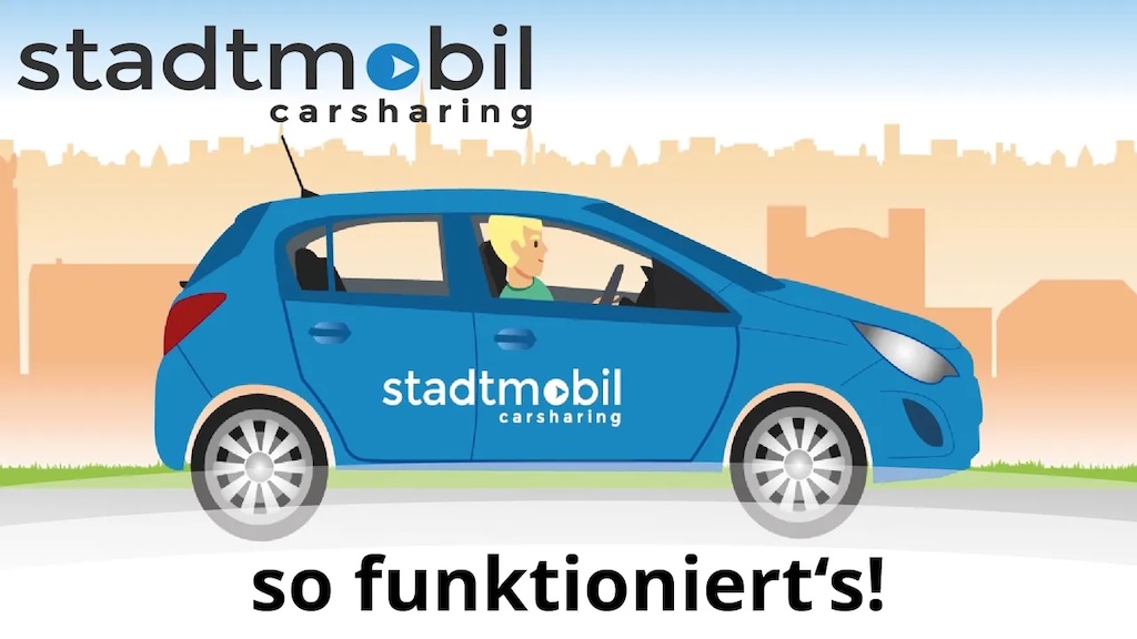 Erklärvideo stadtmobil Carsharing Karlsruhe